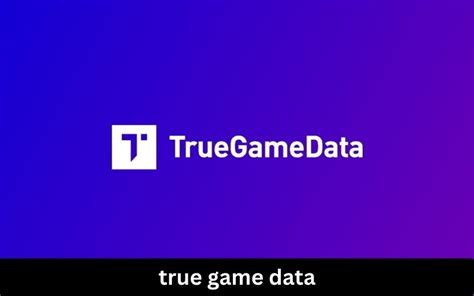 TrueGameData (@TrueGameData) .